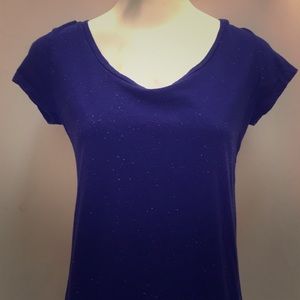 Blue sparkly tunic shirt
